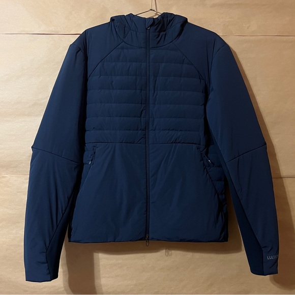 lululemon athletica Other - Lululemon | Men's Down for It All Hoodie Goose Down Puffer Jacket Zip Up Size M